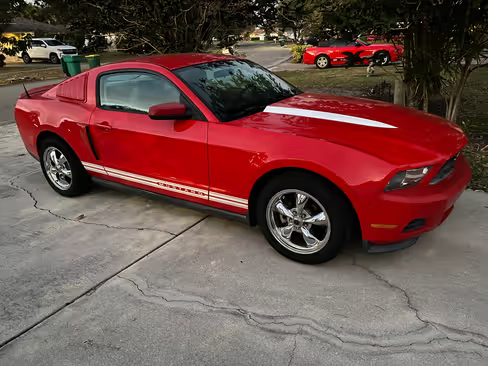 Red 2011 Ford Mustang V6