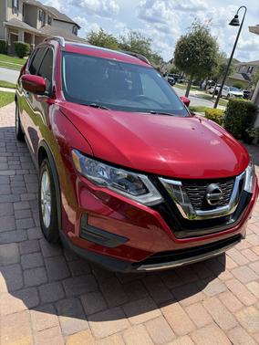 Red 2017 Nissan Rogue SV