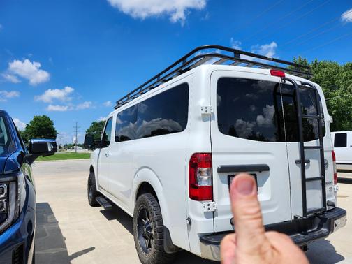 White 2019 Nissan NV Passenger NV3500 HD SL V8
