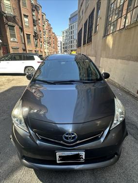 Gray 2014 Toyota Prius v Three