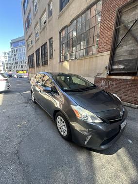 Gray 2014 Toyota Prius v Three