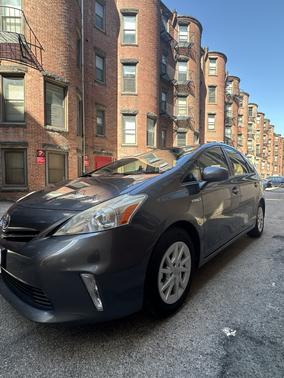 Gray 2014 Toyota Prius v Three