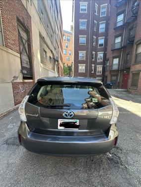 Gray 2014 Toyota Prius v Three