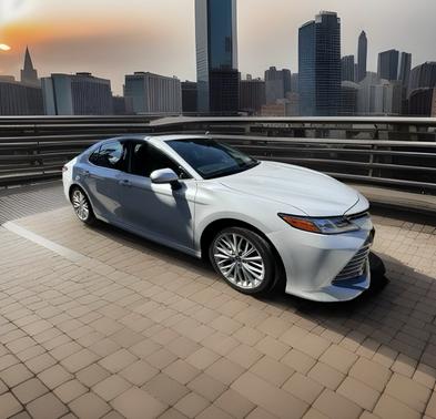 White 2020 Toyota Camry XLE