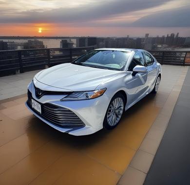 White 2020 Toyota Camry XLE