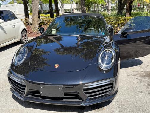 Black 2017 Porsche 911 911 Turbo S Cabriolet