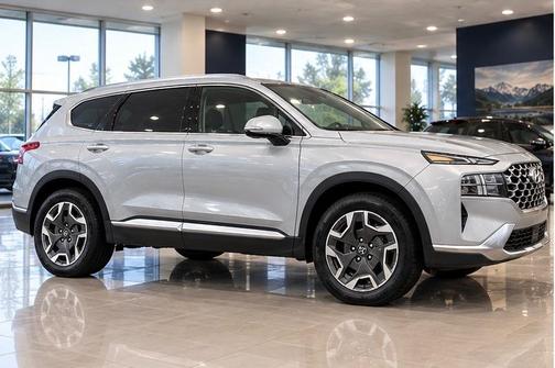 Silver 2021 Hyundai SANTA FE HEV Blue