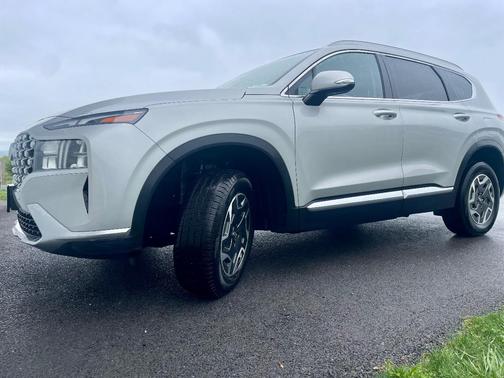 Silver 2021 Hyundai SANTA FE HEV Blue