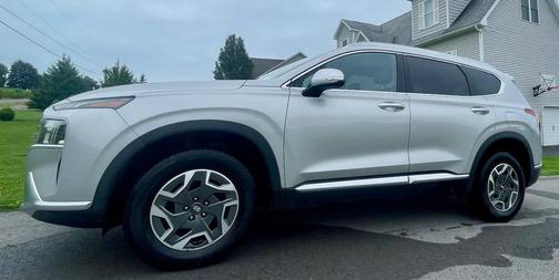 Silver 2021 Hyundai SANTA FE HEV Blue