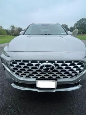 Silver 2021 Hyundai SANTA FE HEV Blue