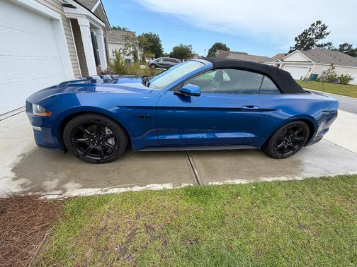 Blue 2018 Ford Mustang GT Premium