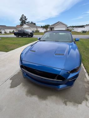 Blue 2018 Ford Mustang GT Premium
