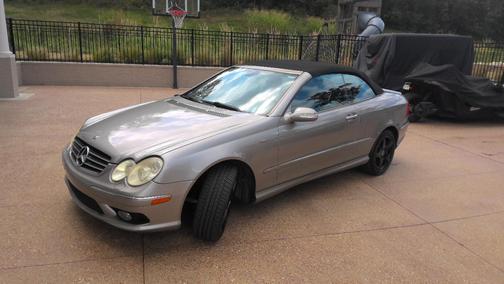 Gray 2005 Mercedes-Benz CLK-Class 500 Cabriolet