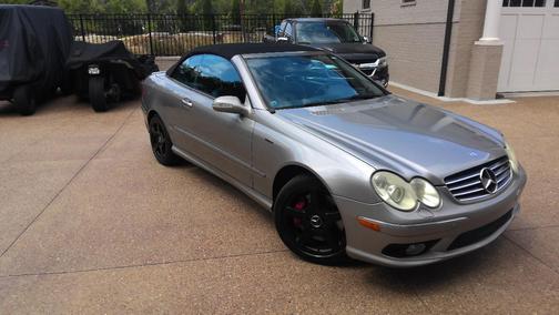 Gray 2005 Mercedes-Benz CLK-Class 500 Cabriolet