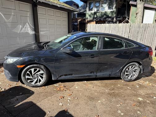 Black 2016 Honda Civic EX