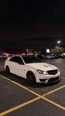 White 2013 Mercedes-Benz C-Class C 63 AMG
