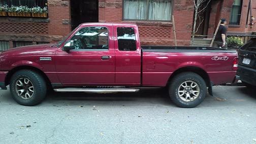 Red 2010 Ford Ranger XLT