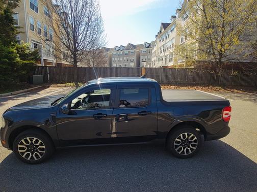 Blue 2022 Ford Maverick Lariat