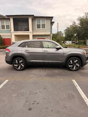 Gray 2024 Volkswagen Atlas Cross Sport 2.0T SE w/Technology