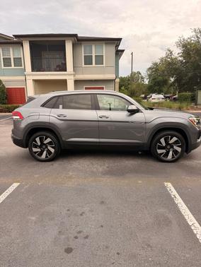 Gray 2024 Volkswagen Atlas Cross Sport 2.0T SE w/Technology
