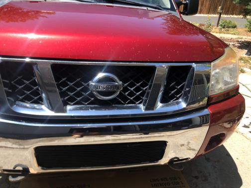 Red 2014 Nissan Titan SV