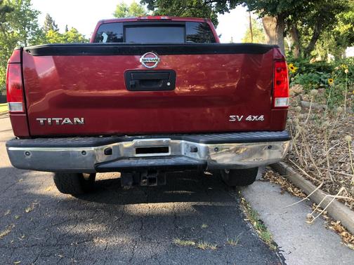 Red 2014 Nissan Titan SV