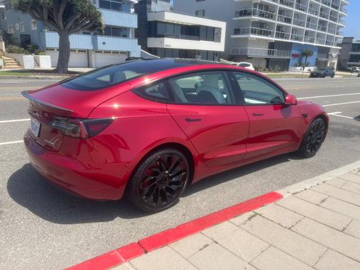 Red 2022 Tesla Model 3 Performance