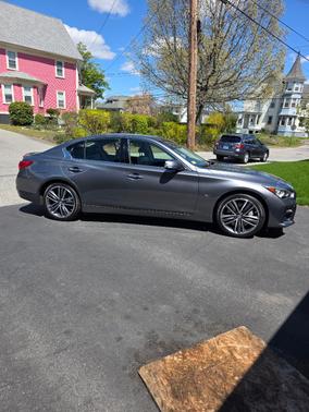 Gray 2015 INFINITI Q50 Sport