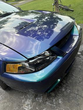 Blue 2004 Ford Mustang SVT Cobra