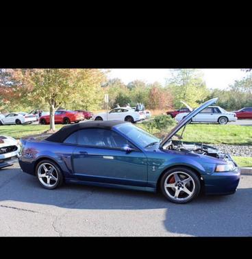 Blue 2004 Ford Mustang SVT Cobra
