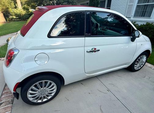 White 2012 FIAT 500C Pop