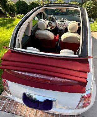 White 2012 FIAT 500C Pop