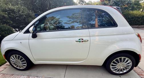 White 2012 FIAT 500C Pop