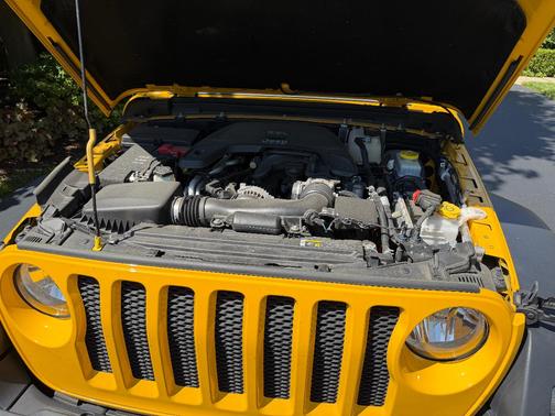 Yellow 2018 Jeep Wrangler Sport S