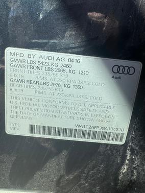 Blue 2016 Audi Q5 2.0T Premium