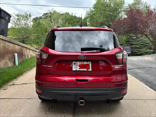 Red 2017 Ford Escape Titanium