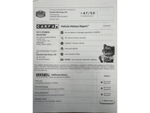2012 Hyundai Veloster Base