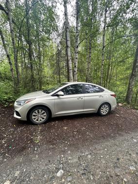 Beige 2019 Hyundai Accent SE