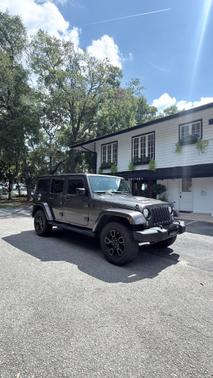 Gray 2017 Jeep Wrangler Unlimited Sahara
