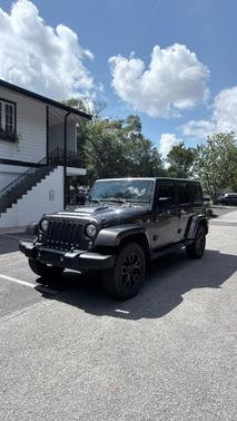 Gray 2017 Jeep Wrangler Unlimited Sahara