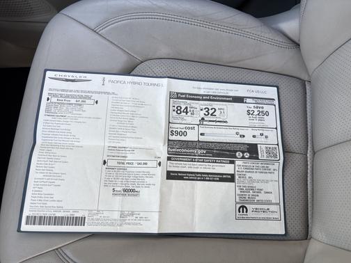 2018 Chrysler Pacifica Hybrid Touring L