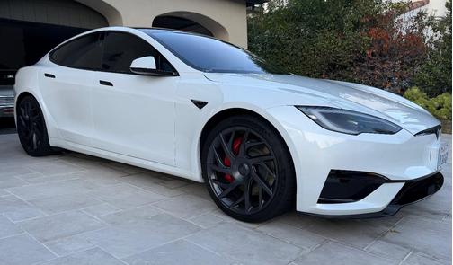 White 2026 Tesla Model S Plaid