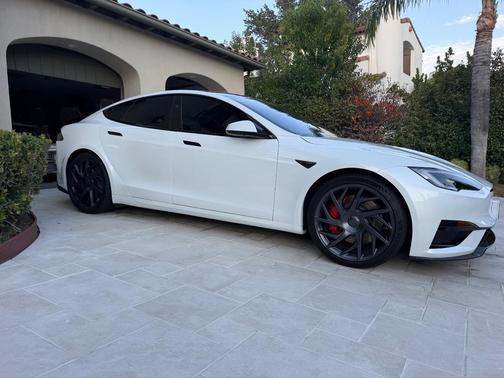 White 2026 Tesla Model S Plaid