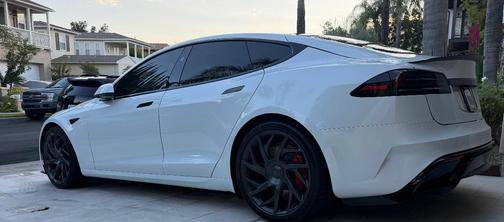 White 2026 Tesla Model S Plaid