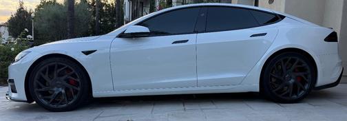 White 2026 Tesla Model S Plaid
