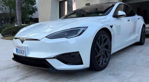 White 2026 Tesla Model S Plaid