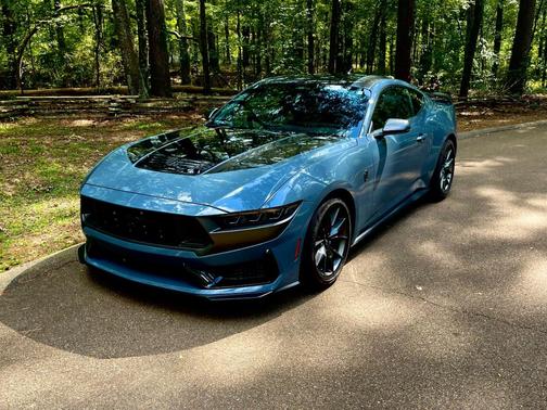 Blue 2025 Ford Mustang Dark Horse