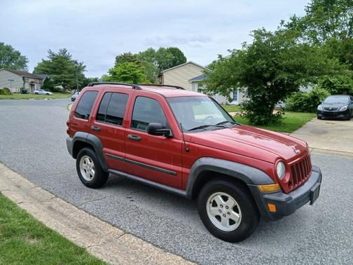 Red 2006 Jeep Liberty Sport