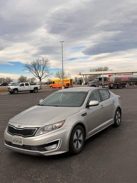 Gray 2013 Kia Optima Hybrid LX