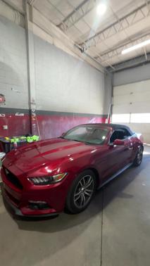 Red 2015 Ford Mustang EcoBoost Premium